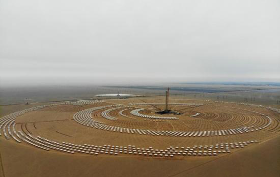 首航敦煌100MW塔式熔鹽光熱電站土建完成 進入安裝環節