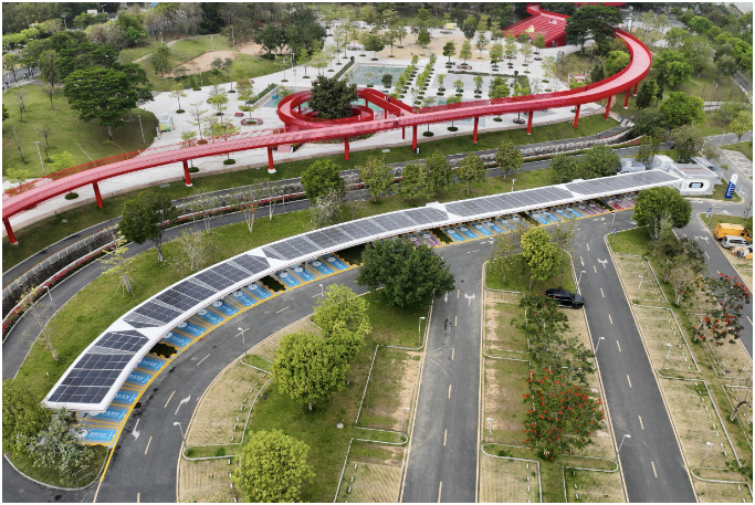 粵港澳大灣區規模最大車網互動超充示范站落地深圳